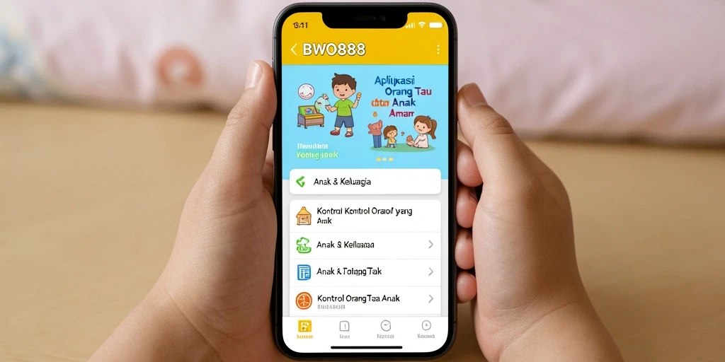 Antarmuka BWO888 menampilkan kontrol orang tua yang mudah digunakan.
