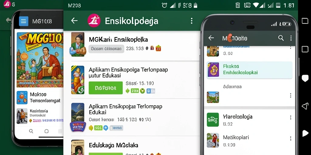 Tampilan antarmuka aplikasi MG108 yang menarik dan informatif.