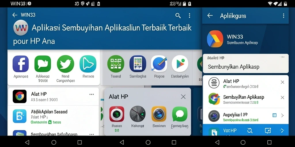Antarmuka WIN33 yang sederhana dan intuitif untuk menyembunyikan aplikasi.